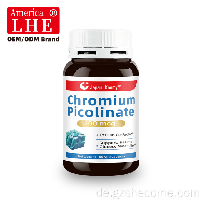 Shecome Chromium Picolinate Kapseln Glukosestoffwechsel